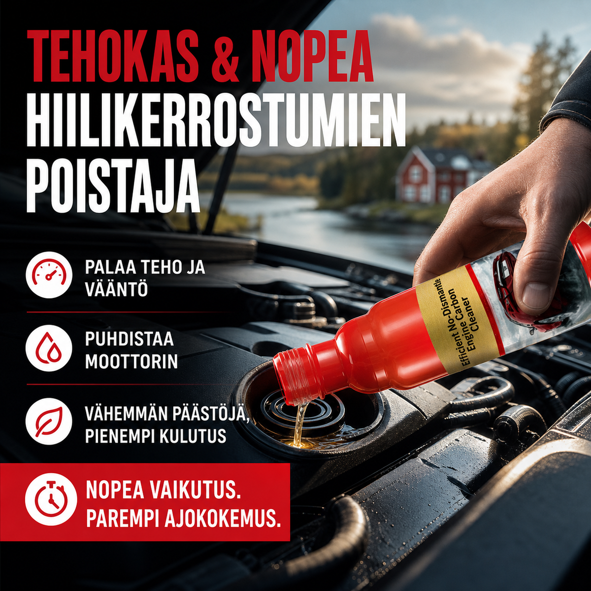 🔥Purkua vaativa moottorin hiilenpoistoaine, tehokas ja nopea auton hiilikerrostumien poistaja