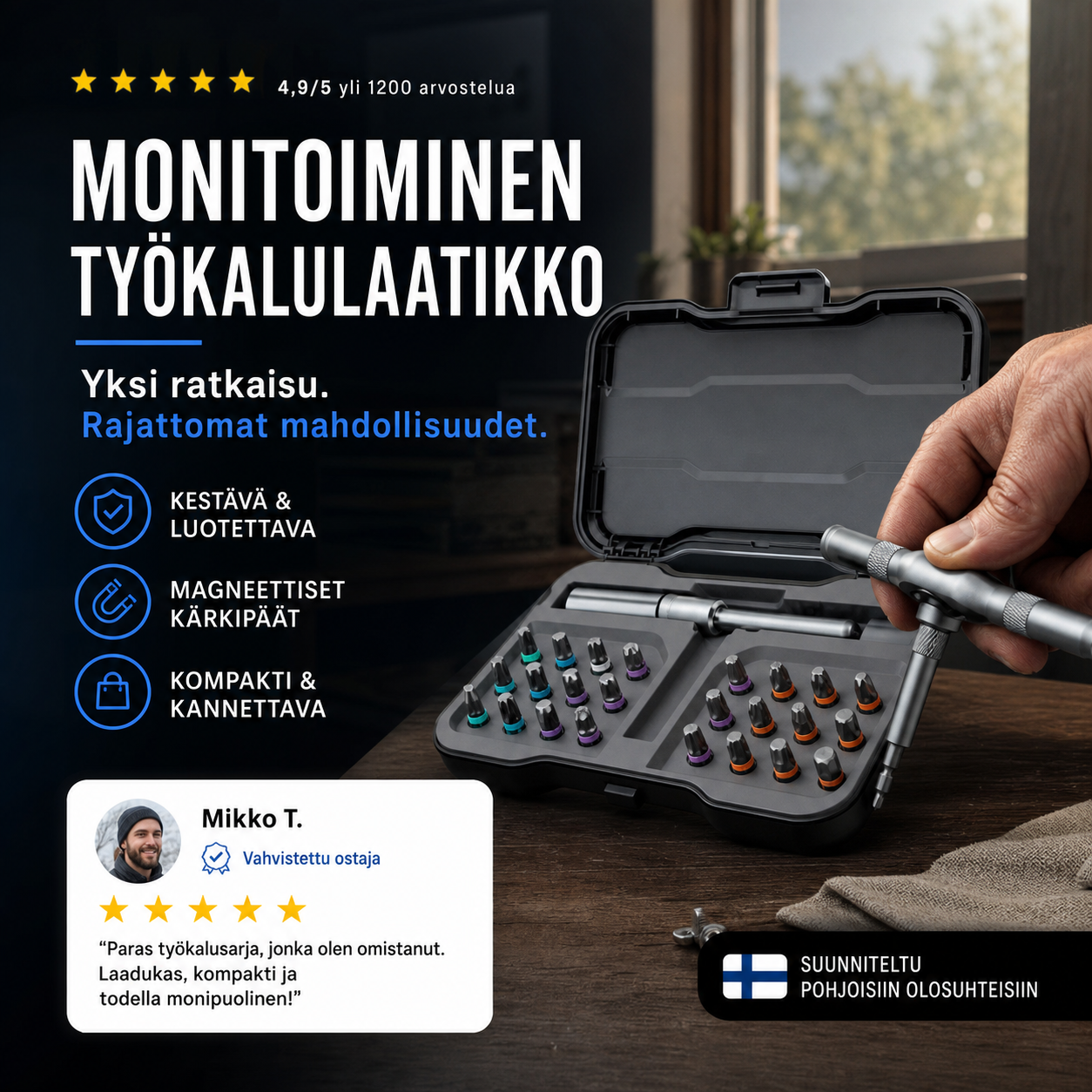 🔥 Edistäminen 50% POIS - Monitoiminen työkalulaatikko