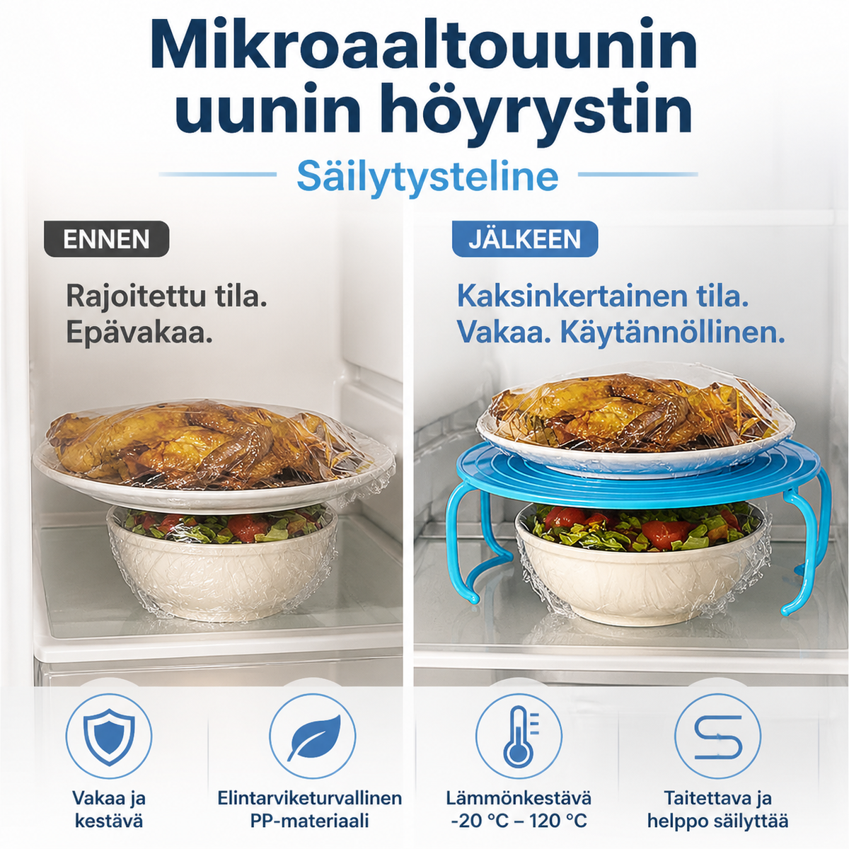 Mikroaaltouunin uunin höyrystin Säilytysteline ostaa enemmän säästää enemmän