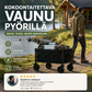Kokoontaitettava vaunu pyörillä