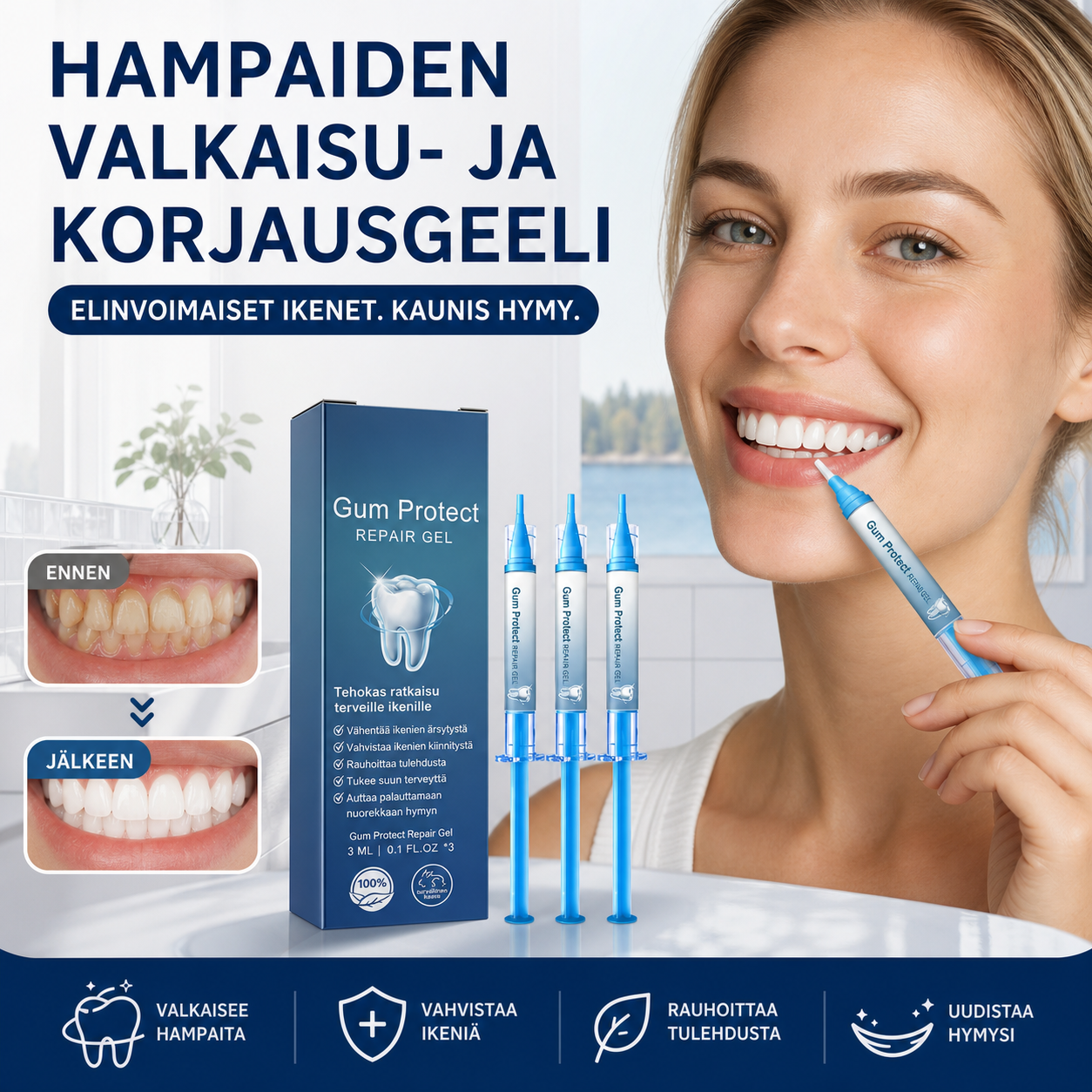 📢📢50 %:n alennus!!⏰ Hampaiden valkaisu- ja korjausgeeli 🦷