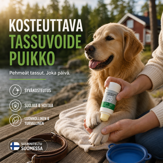 Kosteuttava lemmikkien tassujen hoitovoidepuikko
