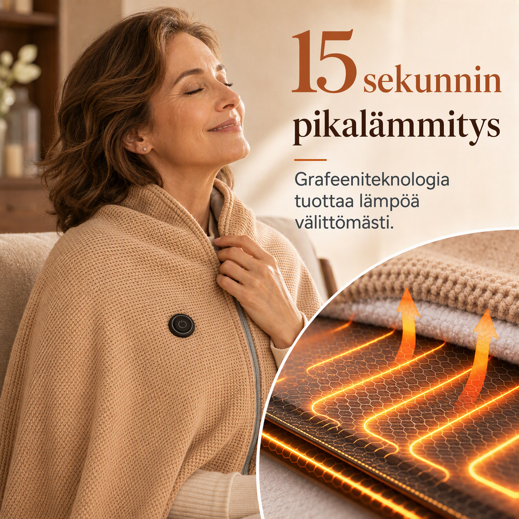 🎅 Parhaat talvilahjat 🔥 kannettava lämmitetty huivi