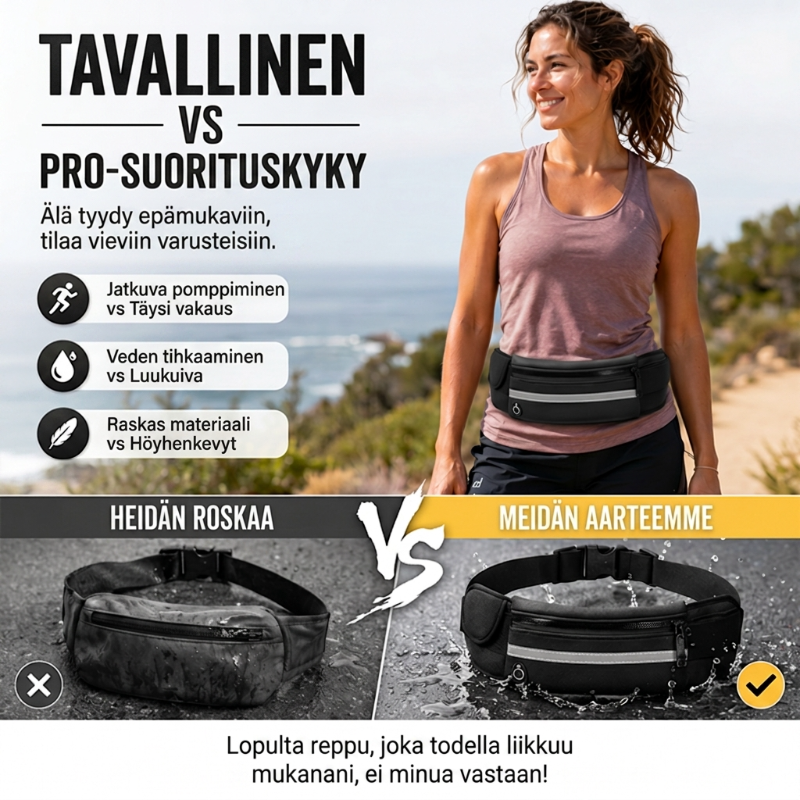 💥Urheiluvälineet💥stretch ulkona urheilu vyötärölaukku