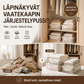 Läpinäkyvät vaatekaapin järjestelypussit