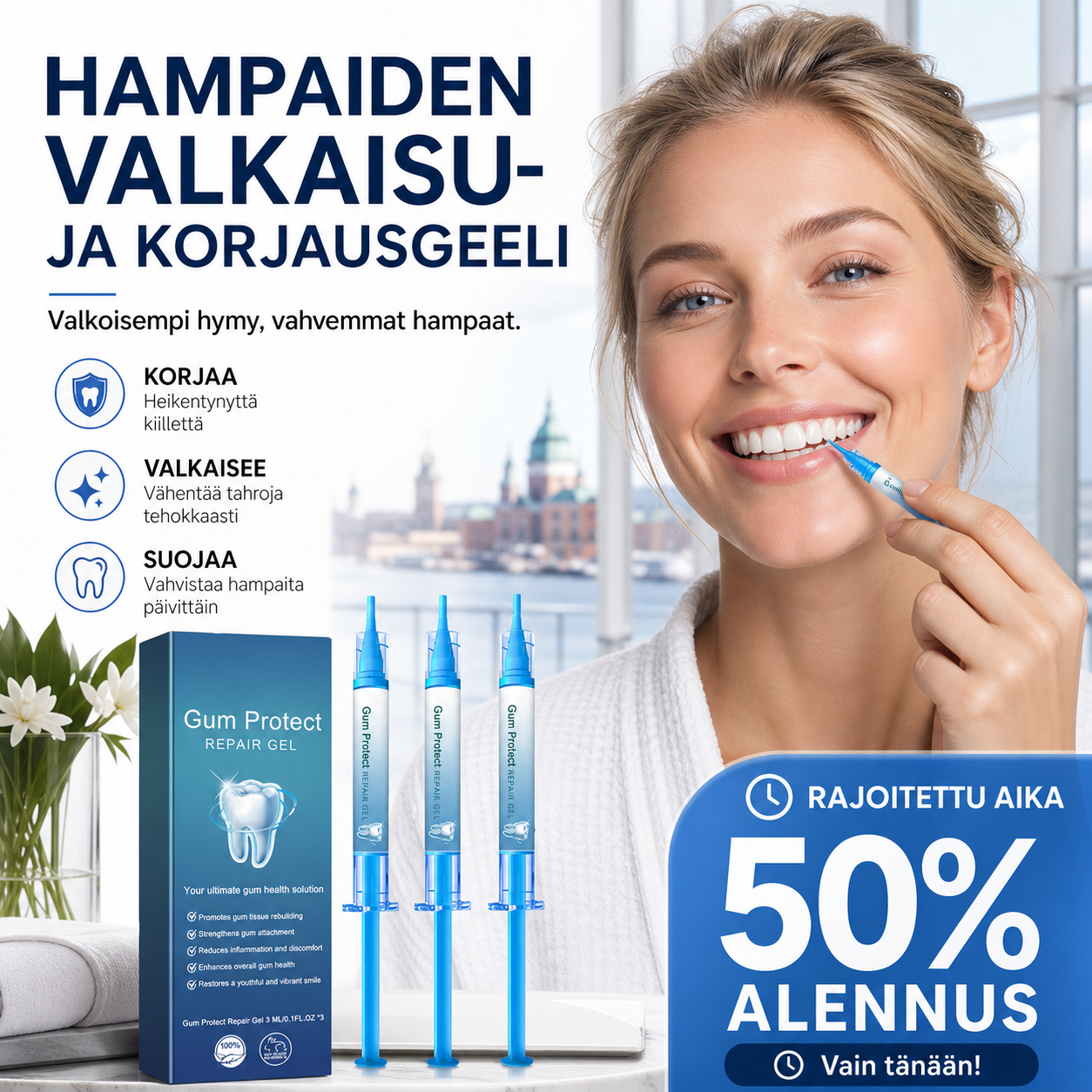 📢📢50 %:n alennus!!⏰ Hampaiden valkaisu- ja korjausgeeli 🦷