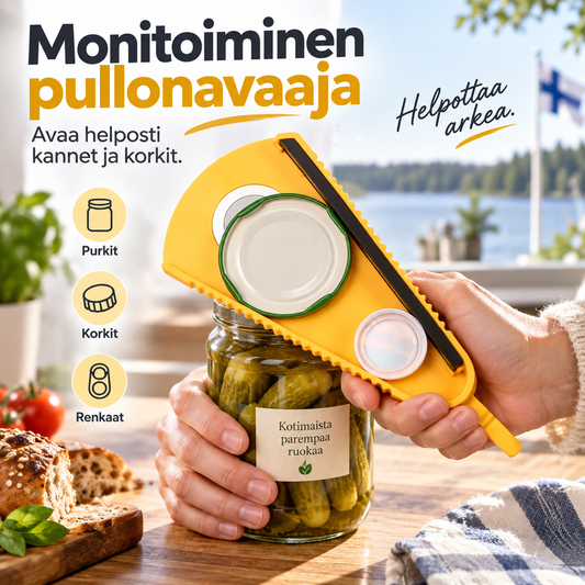 Monitoiminen pullonavaaja – kätevä ja käytännöllinen!