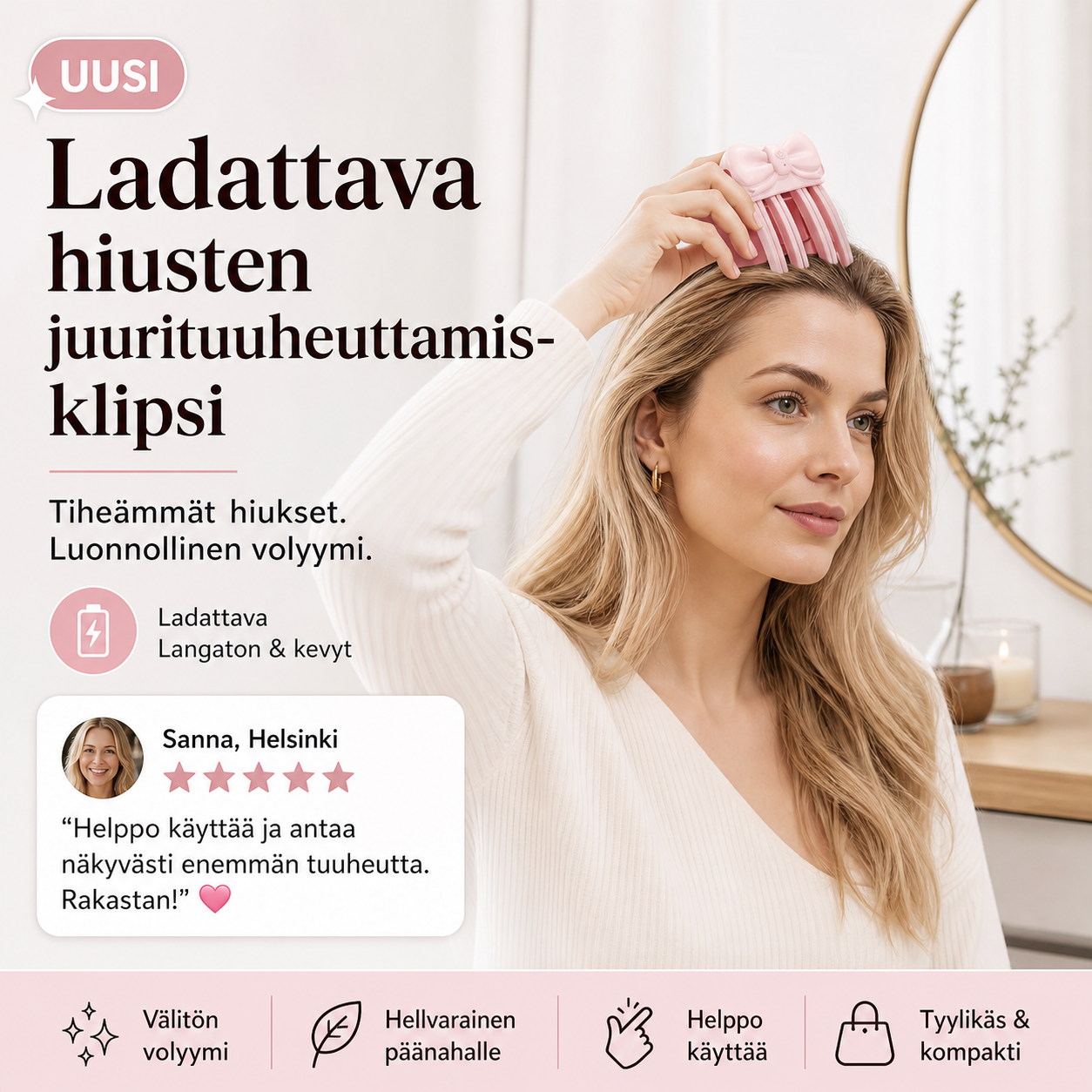 Ladattava hiusten juurituuheuttamiskilpsi – nosta juuret ja lisää volyymia!