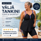Naisten väljä tankini-toppi ja shortsit -uimapuku – vatsanmuotoilu, boyshortsit, tukeva ✨