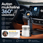 Auton mukiteline – 360° säädettävä, vahva N52-magneetti, yhden käden käyttö, sopii kaikkiin puhelimiin, vakaa magneetti- ja puristinmalli turvalliseen ajoon.
