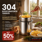 🔥VIIMEINEN PÄIVÄ – 50% ALENNUS🎁 304 Ruostumatonta terästä – Monikäyttöinen friteerauspannu