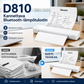 🖨️ D810 Kannettava Bluetooth-lämpötulostin – Täydellinen tatuointistudioille, toimistoille ja liikkuvaan tulostukseen 🔥📱