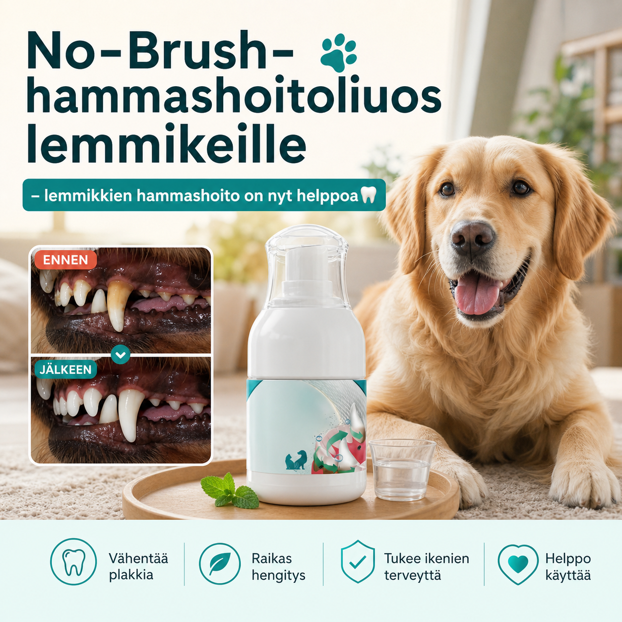 🐾No-Brush Pet Dental Care Liquid– Pet Dental Care Made Easy🦷