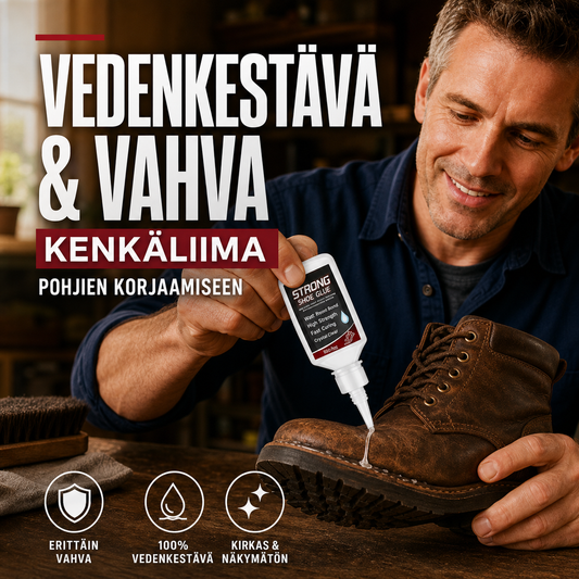 Vedenkestävä kenkäliima pohjille