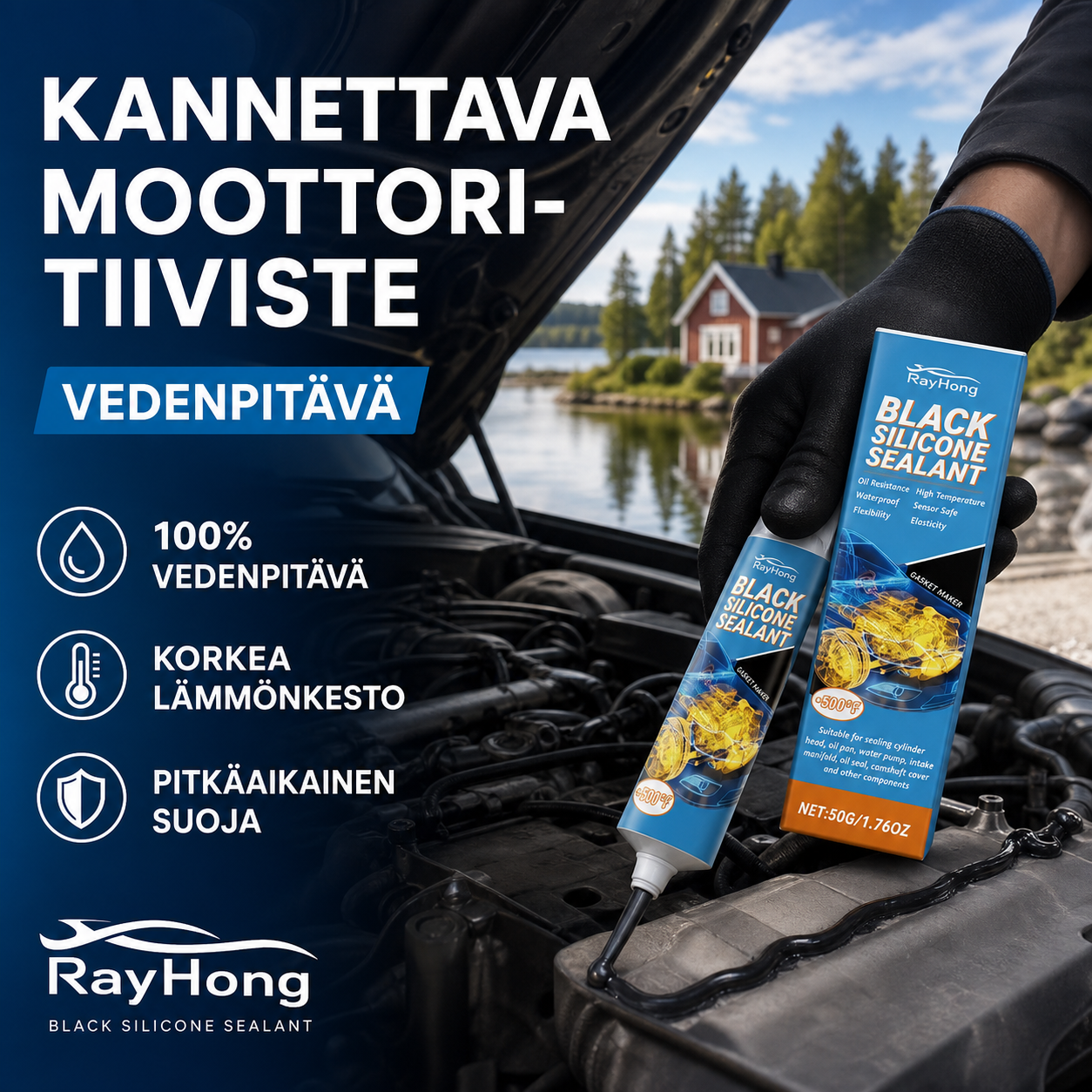 Kannettava moottoritiiviste vedenpitävä