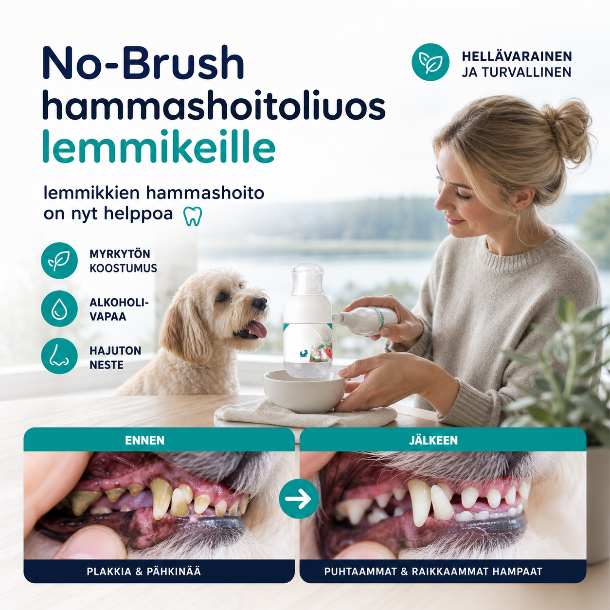 🐾No-Brush Pet Dental Care Liquid– Pet Dental Care Made Easy🦷
