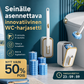 Seinälle asennettava innovatiivinen WC-harjasetti