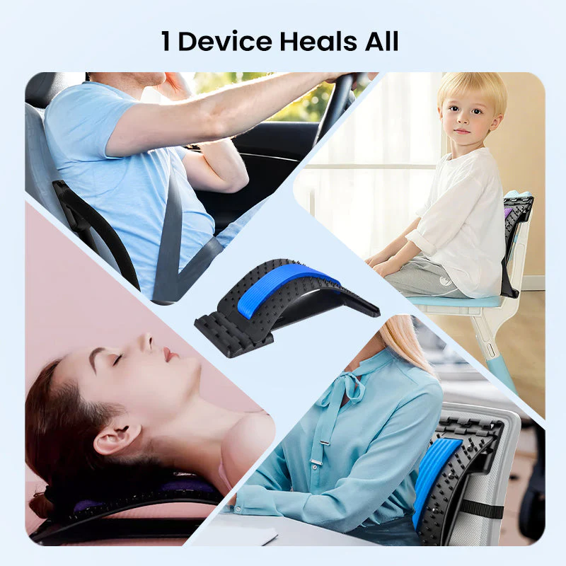 ⏰ SALE -50% ALOUUS🔥Magneettiterapia-Akupunktio-Hieronta-Lannerangan Venytin