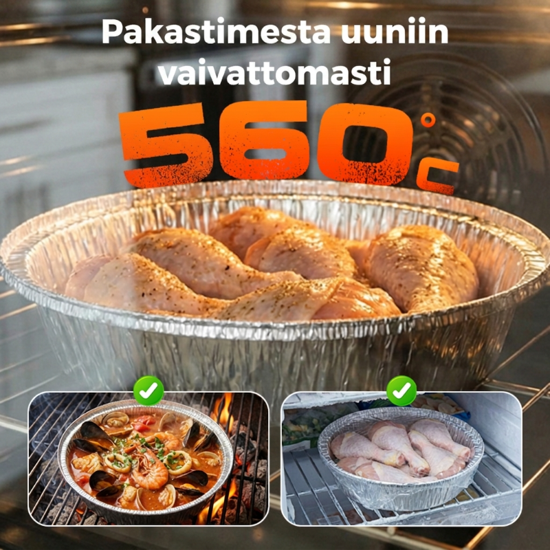 🔥Kuuma tarjous🔥Öljynkestävä alumiinifoliolla päällystetty peltilaatikko
