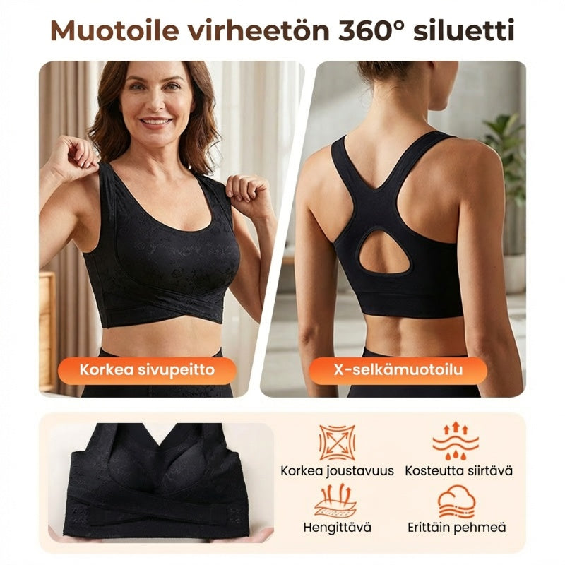 💖✨ Kaikenpäiväinen Mukavuus Täydelliseen Muotoon! Ristiselkäinen Kannattava & Muotoileva Liivi 👚⚡️