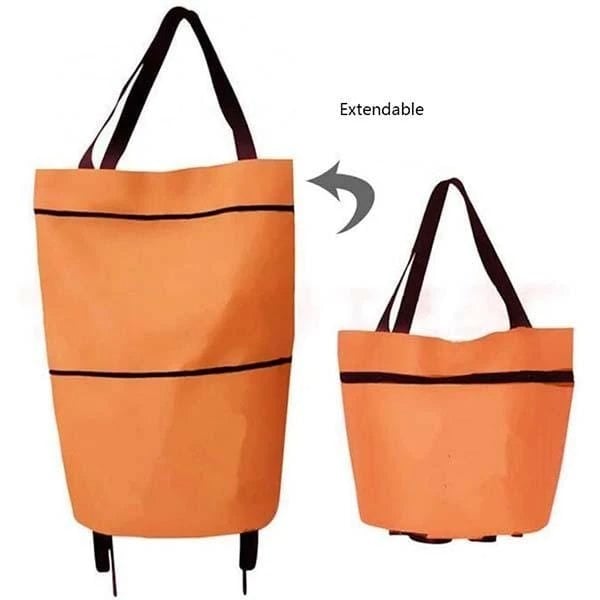 🔥KUUMAT TARJOUKSET 50 % ALENNUS🔥2-in-1-ostoskassi, taitettava vihreä kassi