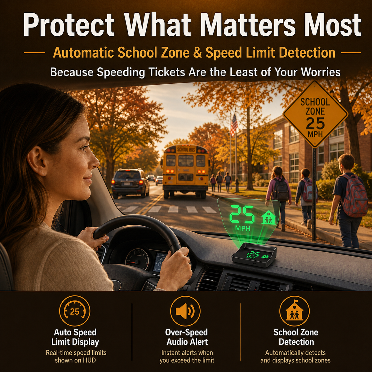 🚗 Head-Up-näyttö GPS-digitaalinopeusmittari – nopeus ja navigointi suoraan tuulilasissa! 50% alennus – tilaa nyt!
