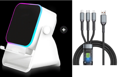🔥Rajoitettu 50 %:n alennus!🔥 5-in-1 langaton Bluetooth-kaiutin induktio-ominaisuudella ja säädettävällä matkapuhelintelineellä
