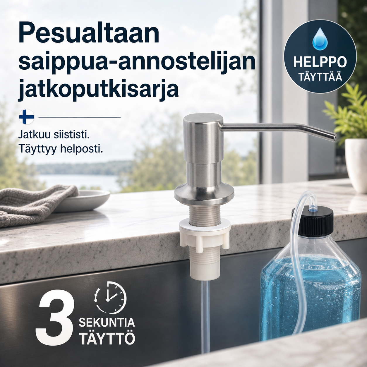 Sink Soap Dispenser Extension Tube Kit
