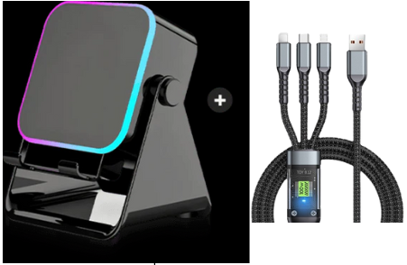 🔥Rajoitettu 50 %:n alennus!🔥 5-in-1 langaton Bluetooth-kaiutin induktio-ominaisuudella ja säädettävällä matkapuhelintelineellä
