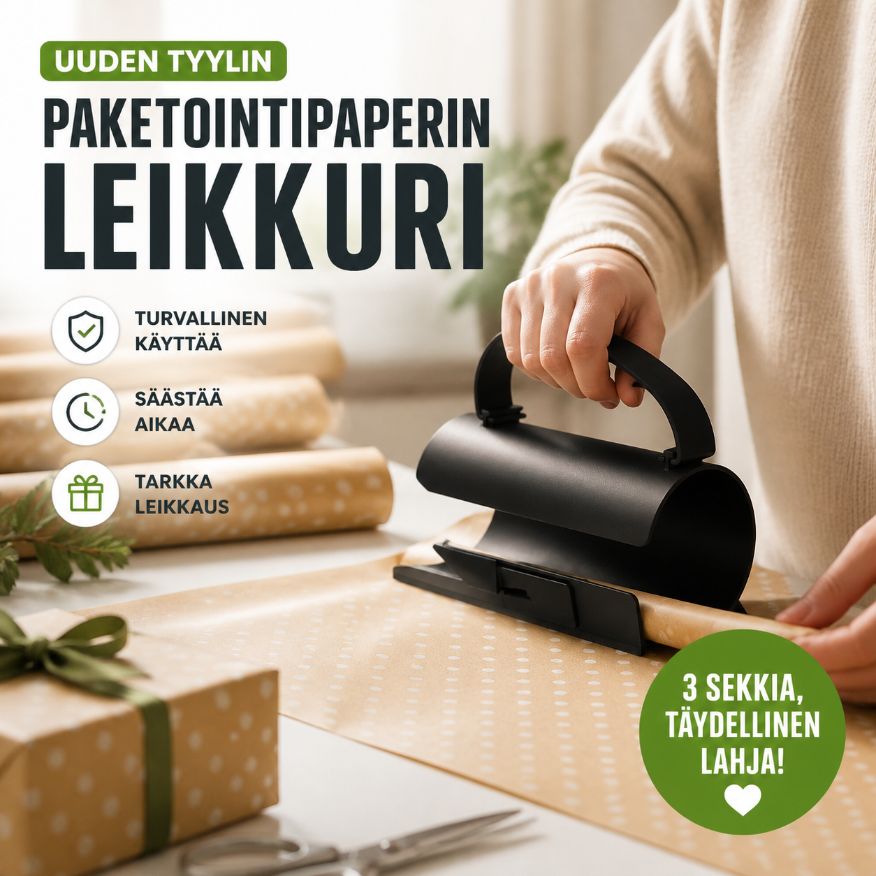 Uuden tyylin paketointipaperin leikkuri