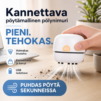 Kannettava pöytämallinen pölynimuri