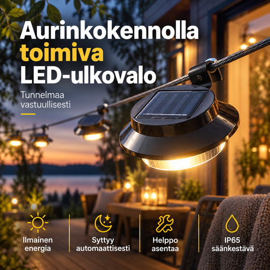 🔥🎁57 % ALENNUS🔥 Valaise räystäät, aidat ja puutarhamuurit – aurinkovoimalla toimivat ulko-LED-valot ilman verkkovirta-asennusta 🏡✨