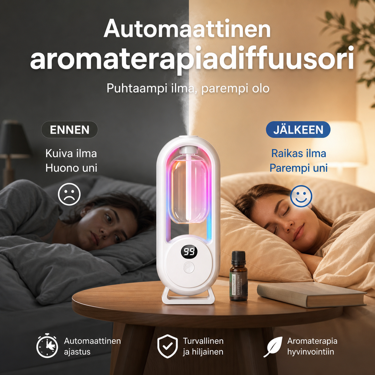 Automaattinen aromaterapiadiffuusori