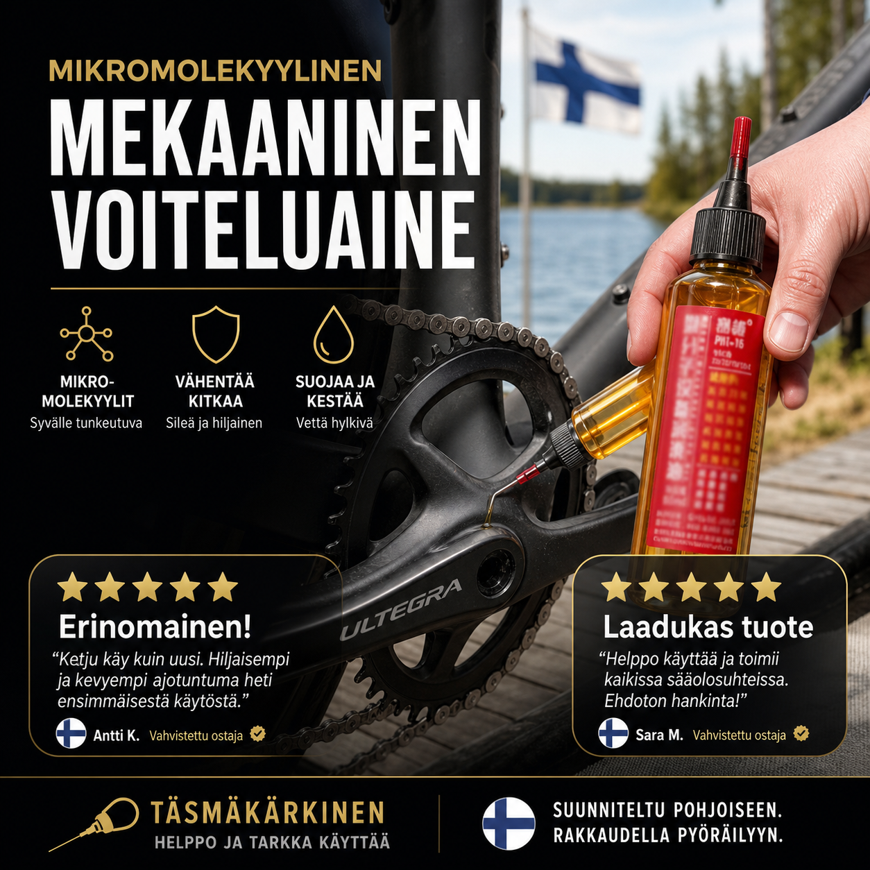 Mikromolekyylinen mekaaninen voiteluaine