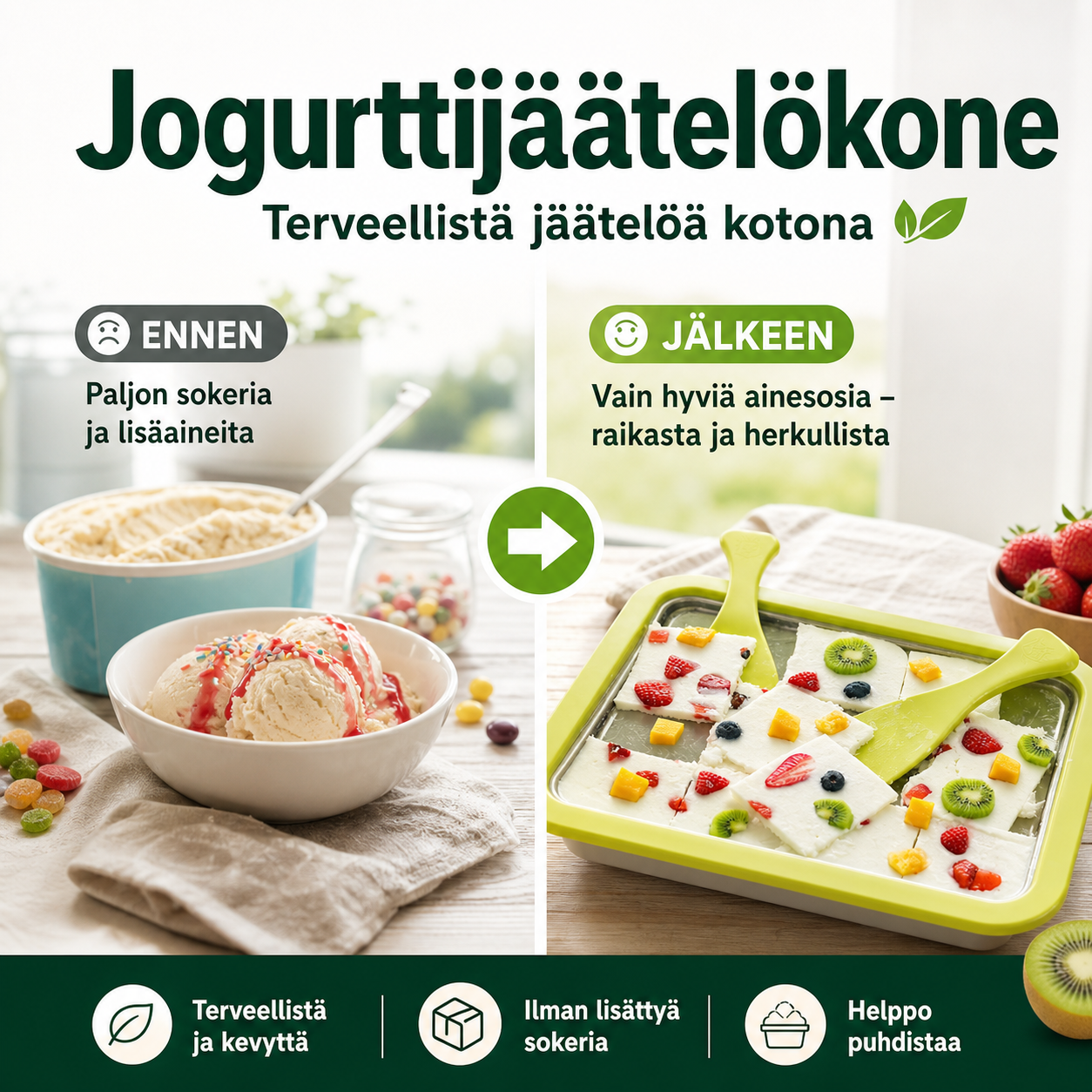 🌈Kesän 2026 kuuma ale❄️Jogurttijäätelökone