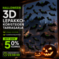 Halloween-3D-lepakkokoristeiden tarrasarja