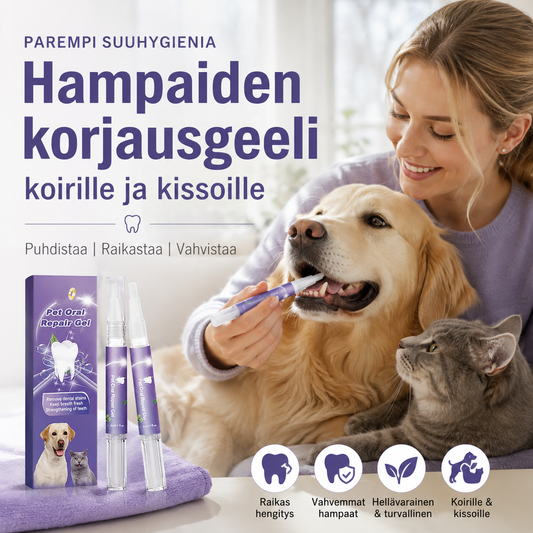Hampaiden korjausgeeli koirille ja kissoille – ehkäisee hammaskiveä ja ienongelmia
