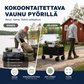Kokoontaitettava vaunu pyörillä