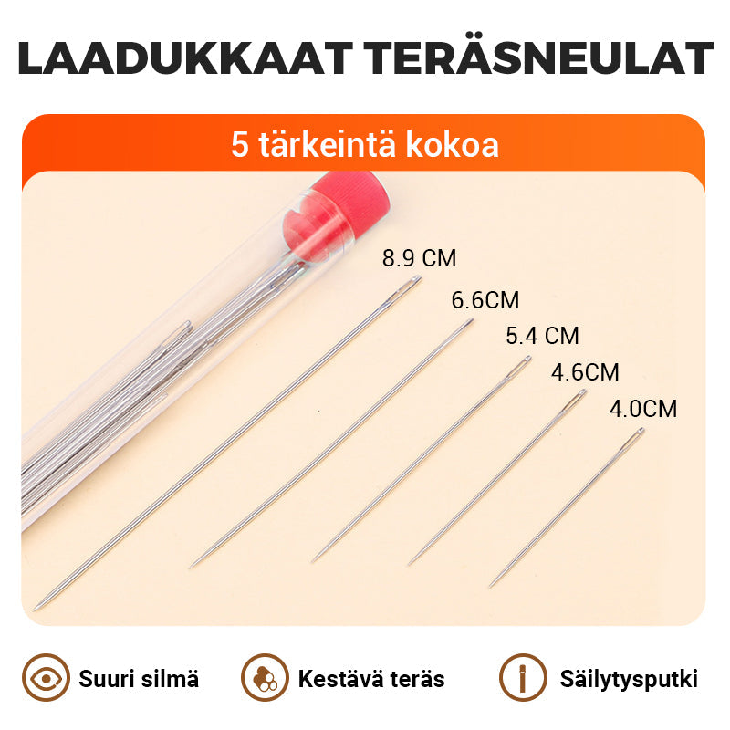 🧵37-osainen ompelutyökalusarja – kaikki mitä tarvitset luomiseen ja korjaamiseen tyylillä ✂️✨