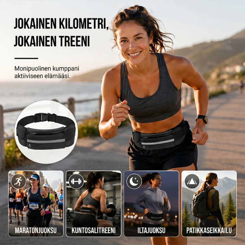 💥Urheiluvälineet💥stretch ulkona urheilu vyötärölaukku