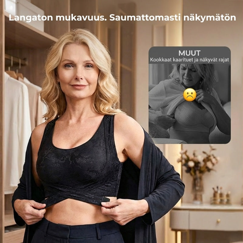 💖✨ Kaikenpäiväinen Mukavuus Täydelliseen Muotoon! Ristiselkäinen Kannattava & Muotoileva Liivi 👚⚡️