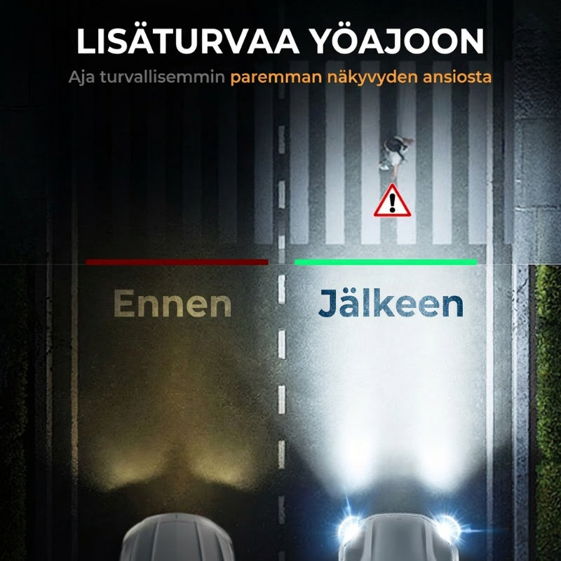 🔥 VIIMEINEN PÄIVÄ -50% ALE 🔥 180ml Ammattimainen Ajovalonpuhdistusaine Sienellä