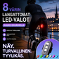 8 Värin Langattomat LED-valot Kauko-ohjaimella