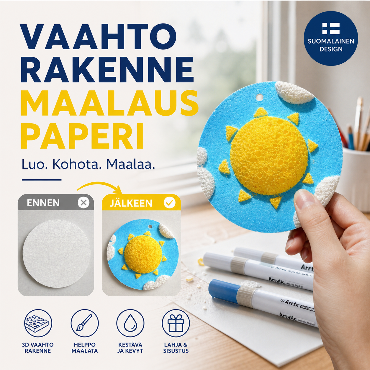 Vaahto Rakenne Maalaus Paperi