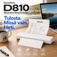 🖨️ D810 Kannettava Bluetooth-lämpötulostin – Täydellinen tatuointistudioille, toimistoille ja liikkuvaan tulostukseen 🔥📱