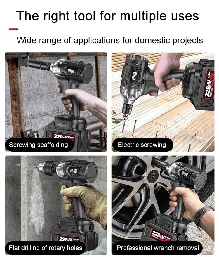 💥🔧 Kuuma tarjous! Harjaton sähköinen jakoavain, joka tarjoaa äärimmäistä tehoa ja tarkkuutta
