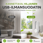 Kannettava, hiljainen USB-liitännällä varustettu negatiivisten ionien ilmanpuhdistin