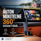 Auton mukiteline – 360° säädettävä, vahva N52-magneetti, yhden käden käyttö, sopii kaikkiin puhelimiin, vakaa magneetti- ja puristinmalli turvalliseen ajoon.