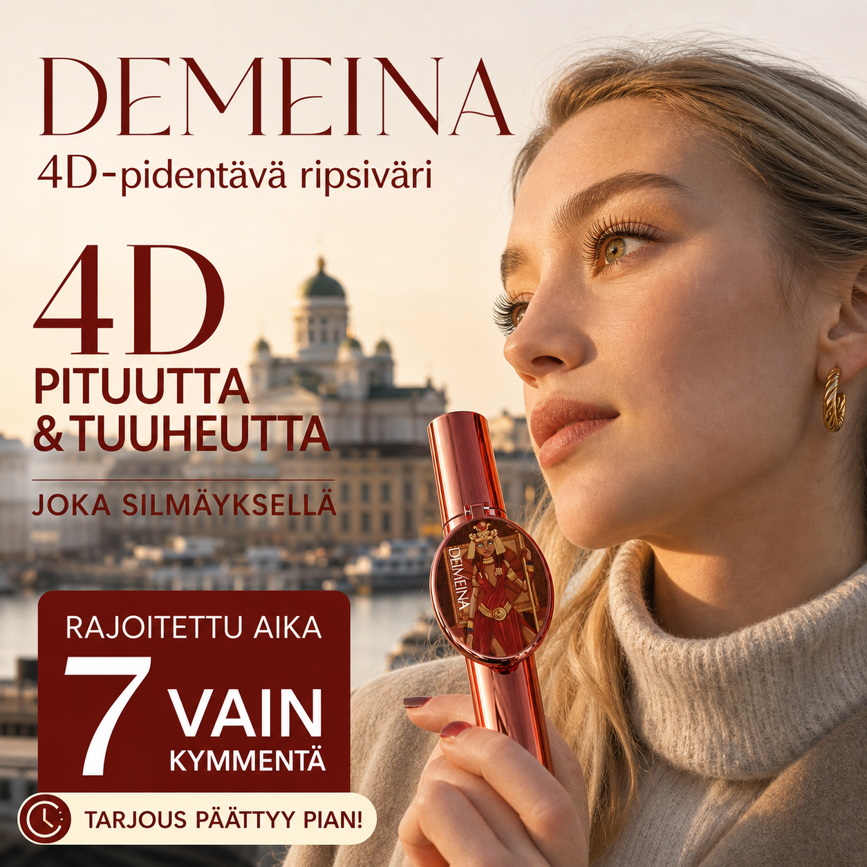 🎁 Yllätystarjous -50 %! ✨️ Bloggaajien suosikki! 👱‍♀️ Suurenna silmiä ja palauta kauneus! 4D-pidentävä ja tuuheuttava ripsiväri