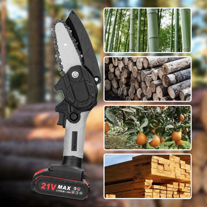 ⚡60 % alennus nyt! 🌳Langaton 6-tuumainen miniketjusaha 2 akulla🌲